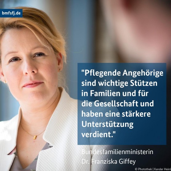 Ministerin Giffey für stärkere Aufmerksamkeit für Pflegende Angehörige Dr. Franziska Giffey